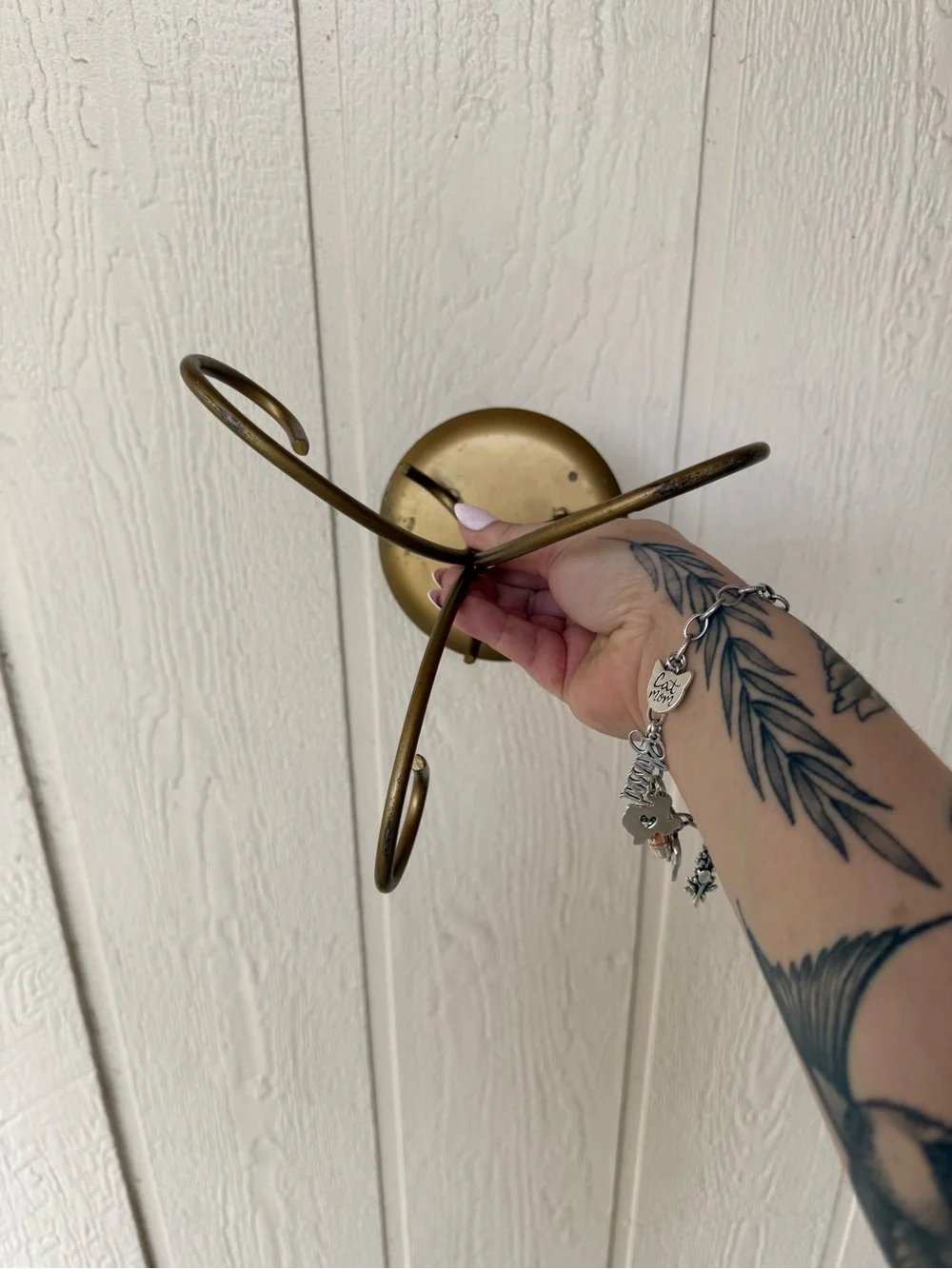 Gold Metal Candle Pillar Holder